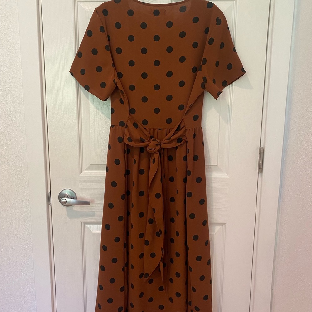 MIDI polka dot dress